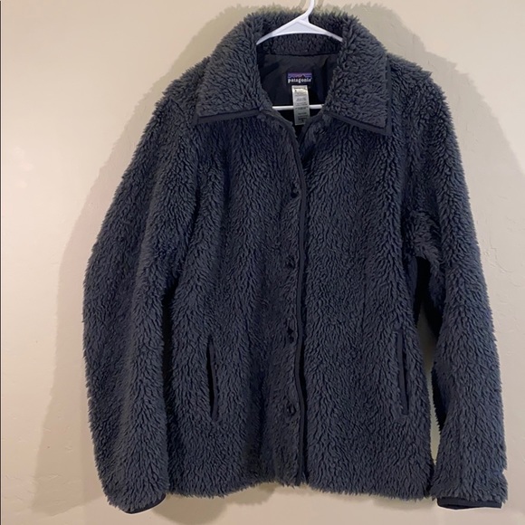 Patagonia Jackets & Blazers - Patagonia dark grey shag style fur jacket SIZE: XL